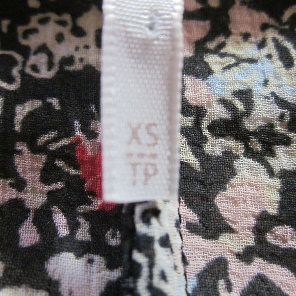 Free People Top XS Lola Kimono Floral Black Combo - Picture 6 of 14